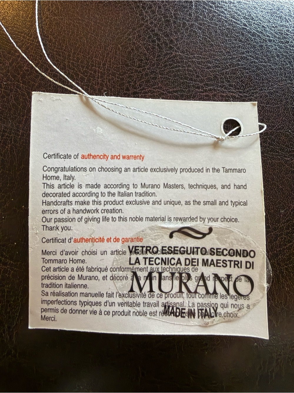 Murano Shell Vase - Picture 5 of 5